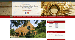 Desktop Screenshot of parishofsacredheart.org